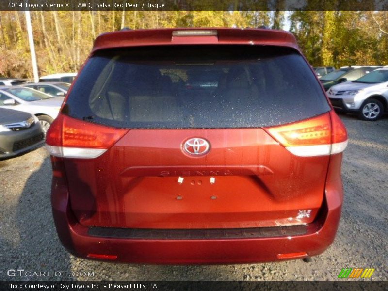 Salsa Red Pearl / Bisque 2014 Toyota Sienna XLE AWD
