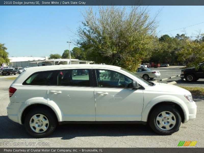 Stone White / Dark Slate Gray 2010 Dodge Journey SE