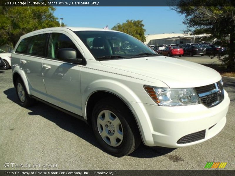Stone White / Dark Slate Gray 2010 Dodge Journey SE