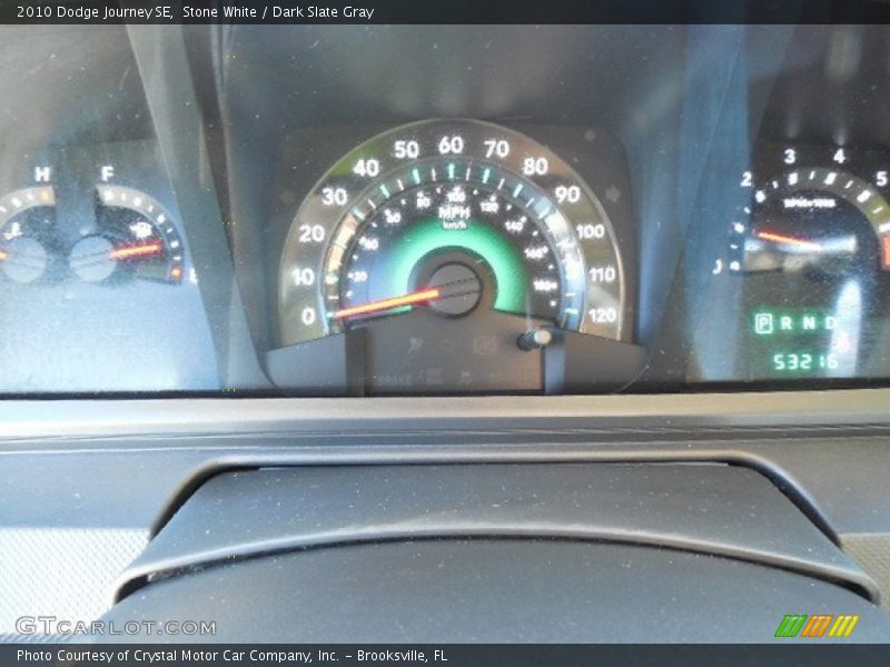 Stone White / Dark Slate Gray 2010 Dodge Journey SE
