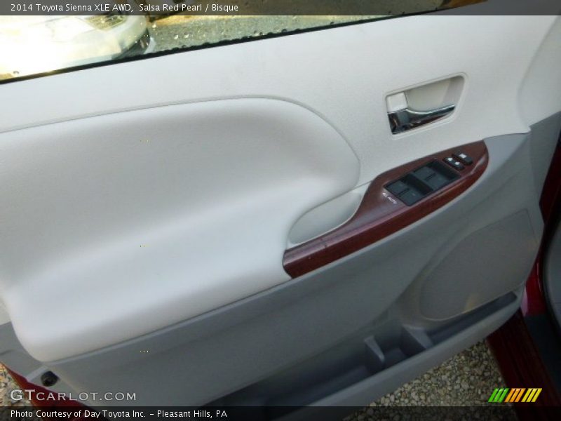 Salsa Red Pearl / Bisque 2014 Toyota Sienna XLE AWD