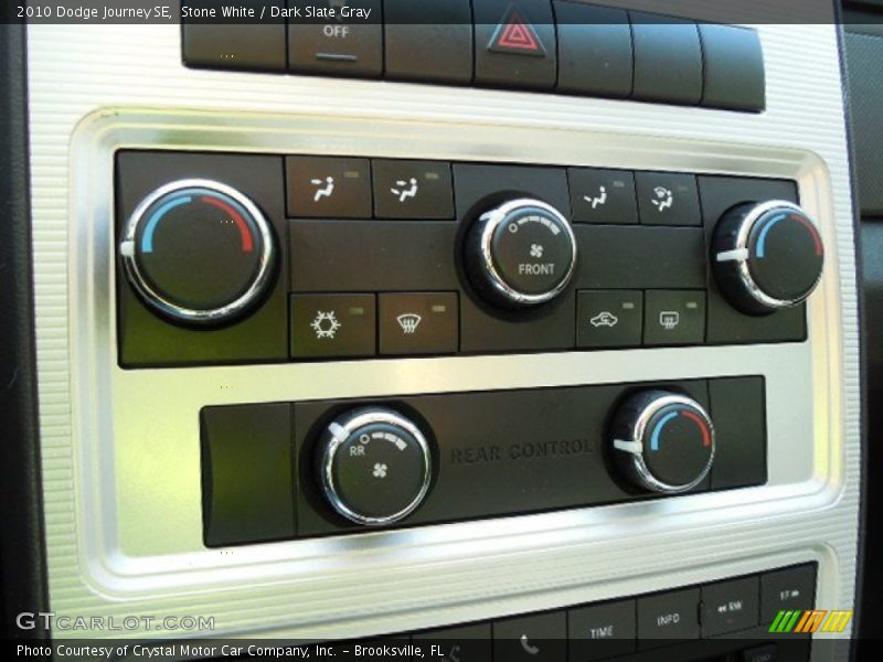 Stone White / Dark Slate Gray 2010 Dodge Journey SE