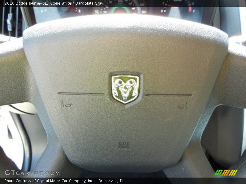 Stone White / Dark Slate Gray 2010 Dodge Journey SE