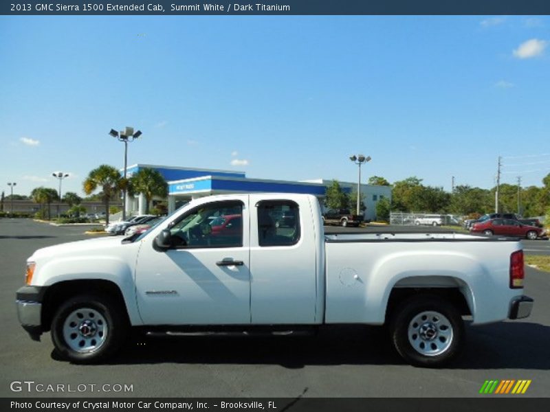 Summit White / Dark Titanium 2013 GMC Sierra 1500 Extended Cab