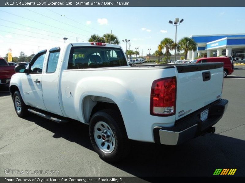 Summit White / Dark Titanium 2013 GMC Sierra 1500 Extended Cab