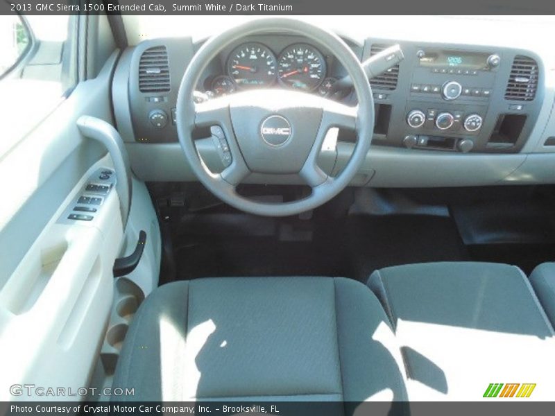 Summit White / Dark Titanium 2013 GMC Sierra 1500 Extended Cab