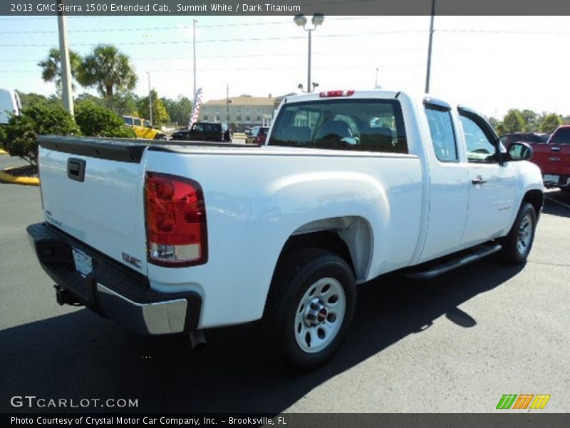 Summit White / Dark Titanium 2013 GMC Sierra 1500 Extended Cab