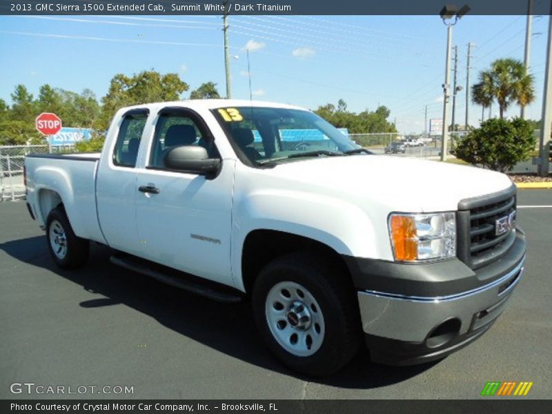 Summit White / Dark Titanium 2013 GMC Sierra 1500 Extended Cab