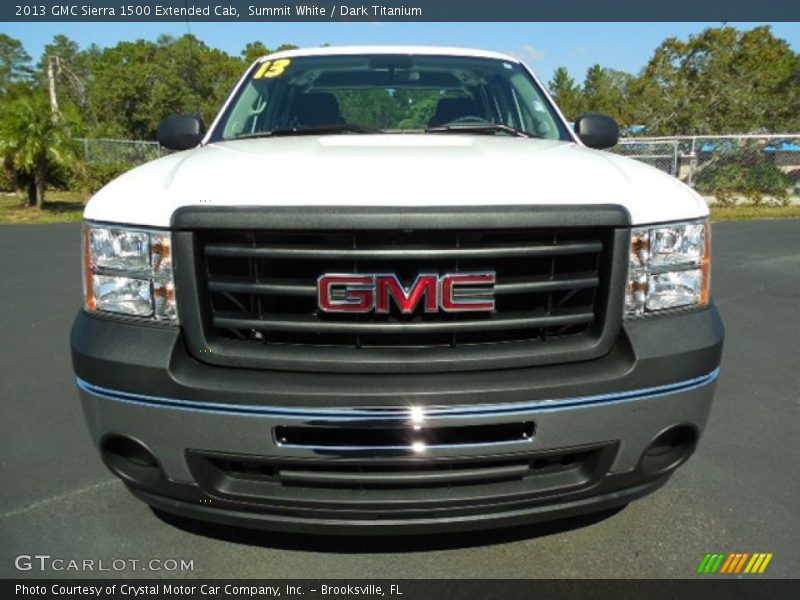 Summit White / Dark Titanium 2013 GMC Sierra 1500 Extended Cab