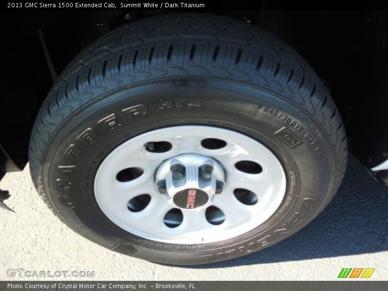 Summit White / Dark Titanium 2013 GMC Sierra 1500 Extended Cab