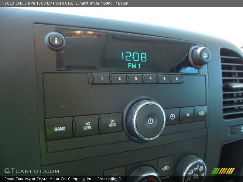 Summit White / Dark Titanium 2013 GMC Sierra 1500 Extended Cab