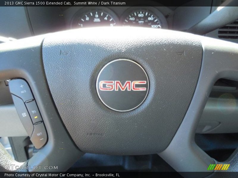 Summit White / Dark Titanium 2013 GMC Sierra 1500 Extended Cab