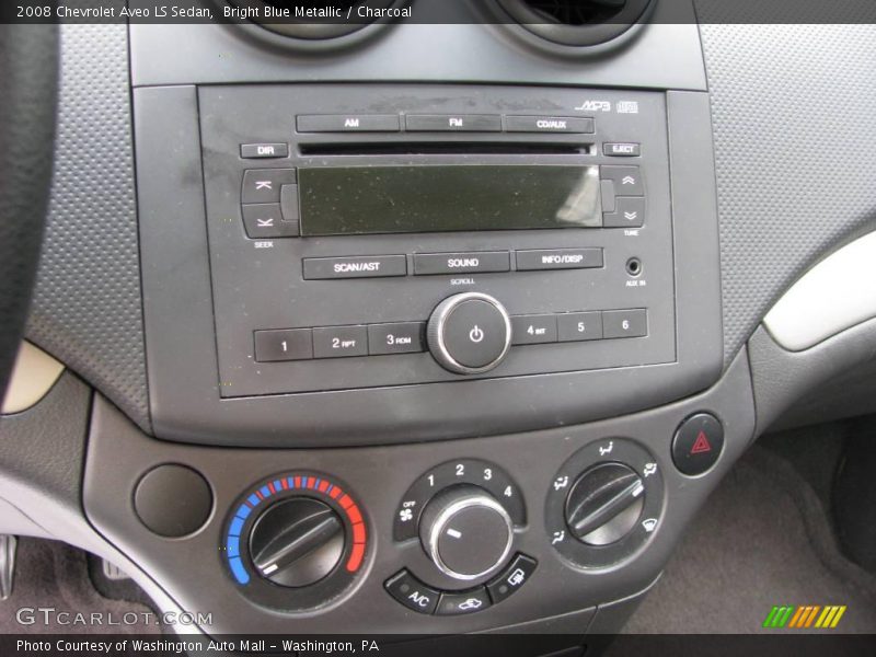 Bright Blue Metallic / Charcoal 2008 Chevrolet Aveo LS Sedan