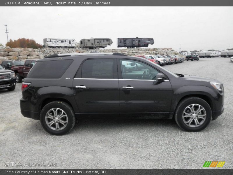Iridium Metallic / Dark Cashmere 2014 GMC Acadia SLT AWD