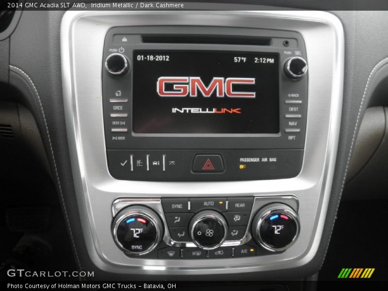 Iridium Metallic / Dark Cashmere 2014 GMC Acadia SLT AWD