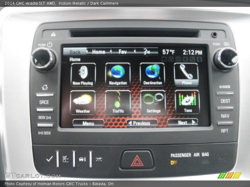 Iridium Metallic / Dark Cashmere 2014 GMC Acadia SLT AWD