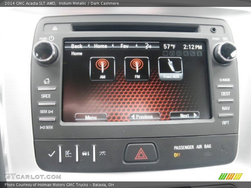 Iridium Metallic / Dark Cashmere 2014 GMC Acadia SLT AWD