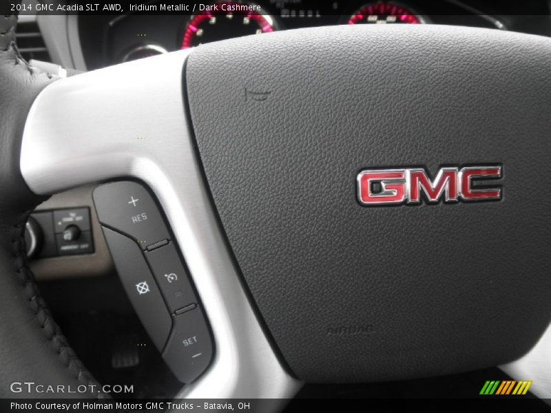 Iridium Metallic / Dark Cashmere 2014 GMC Acadia SLT AWD