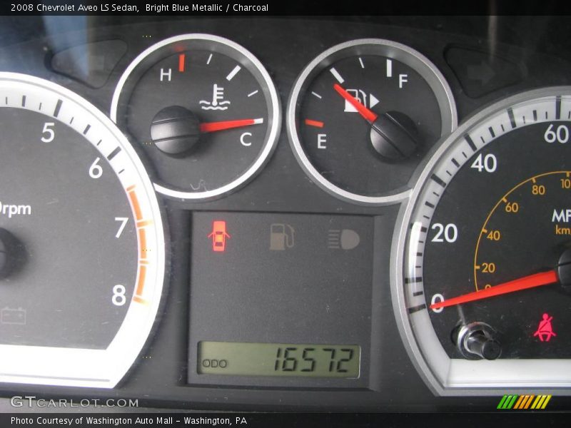 Bright Blue Metallic / Charcoal 2008 Chevrolet Aveo LS Sedan