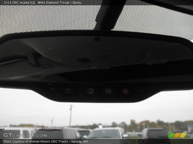 White Diamond Tricoat / Ebony 2014 GMC Acadia SLE