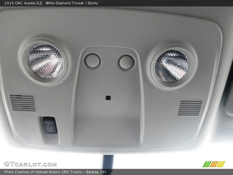 White Diamond Tricoat / Ebony 2014 GMC Acadia SLE