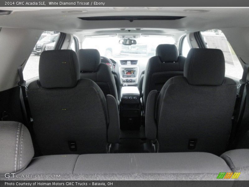 White Diamond Tricoat / Ebony 2014 GMC Acadia SLE