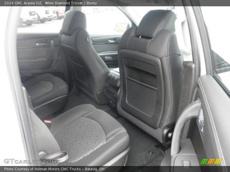 White Diamond Tricoat / Ebony 2014 GMC Acadia SLE