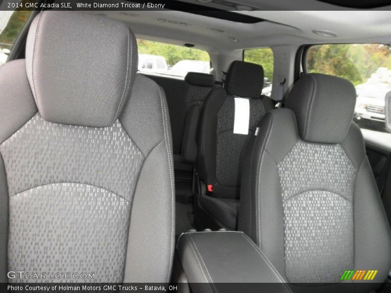 White Diamond Tricoat / Ebony 2014 GMC Acadia SLE