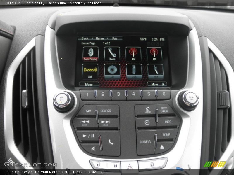 Carbon Black Metallic / Jet Black 2014 GMC Terrain SLE