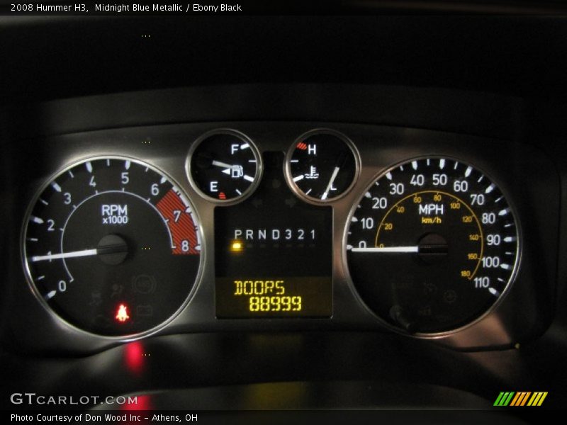 Midnight Blue Metallic / Ebony Black 2008 Hummer H3