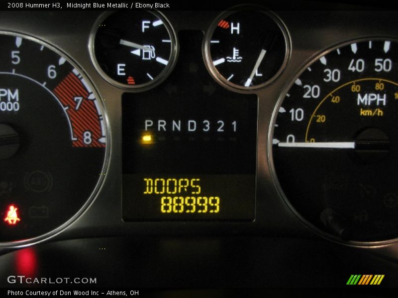 Midnight Blue Metallic / Ebony Black 2008 Hummer H3
