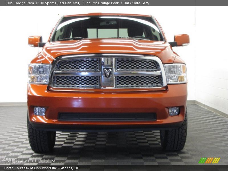Sunburst Orange Pearl / Dark Slate Gray 2009 Dodge Ram 1500 Sport Quad Cab 4x4