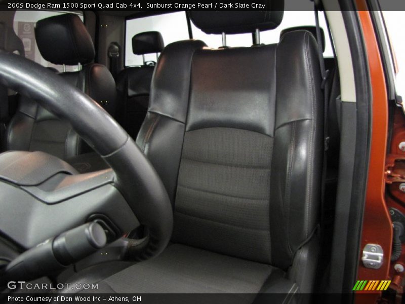 Sunburst Orange Pearl / Dark Slate Gray 2009 Dodge Ram 1500 Sport Quad Cab 4x4