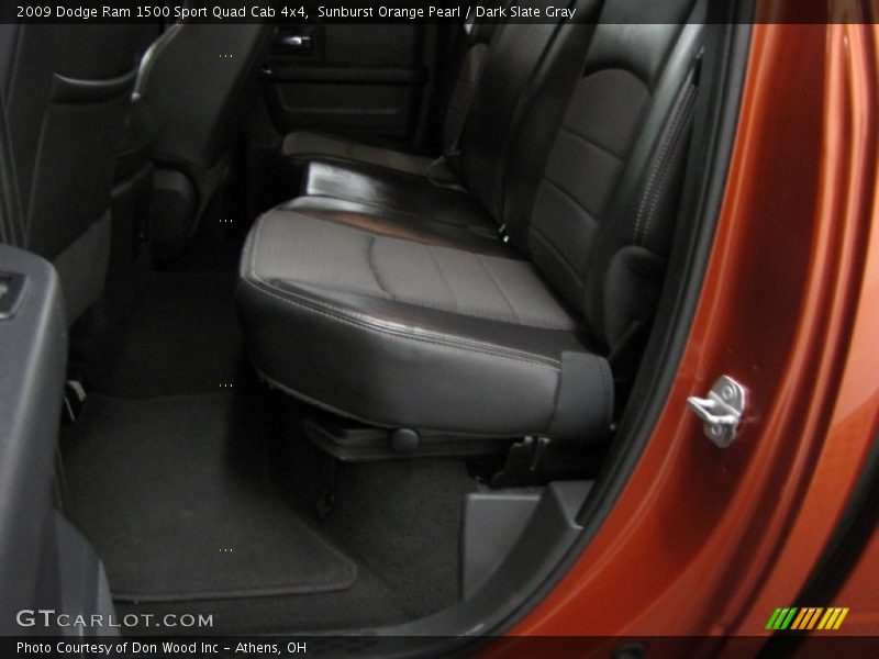 Sunburst Orange Pearl / Dark Slate Gray 2009 Dodge Ram 1500 Sport Quad Cab 4x4