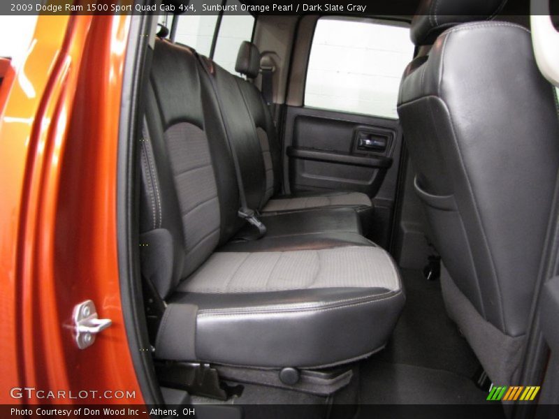 Sunburst Orange Pearl / Dark Slate Gray 2009 Dodge Ram 1500 Sport Quad Cab 4x4