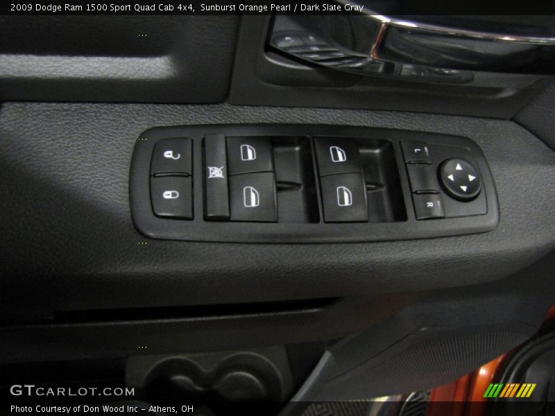 Sunburst Orange Pearl / Dark Slate Gray 2009 Dodge Ram 1500 Sport Quad Cab 4x4