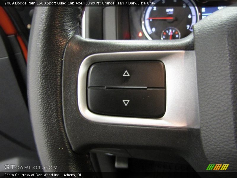 Sunburst Orange Pearl / Dark Slate Gray 2009 Dodge Ram 1500 Sport Quad Cab 4x4