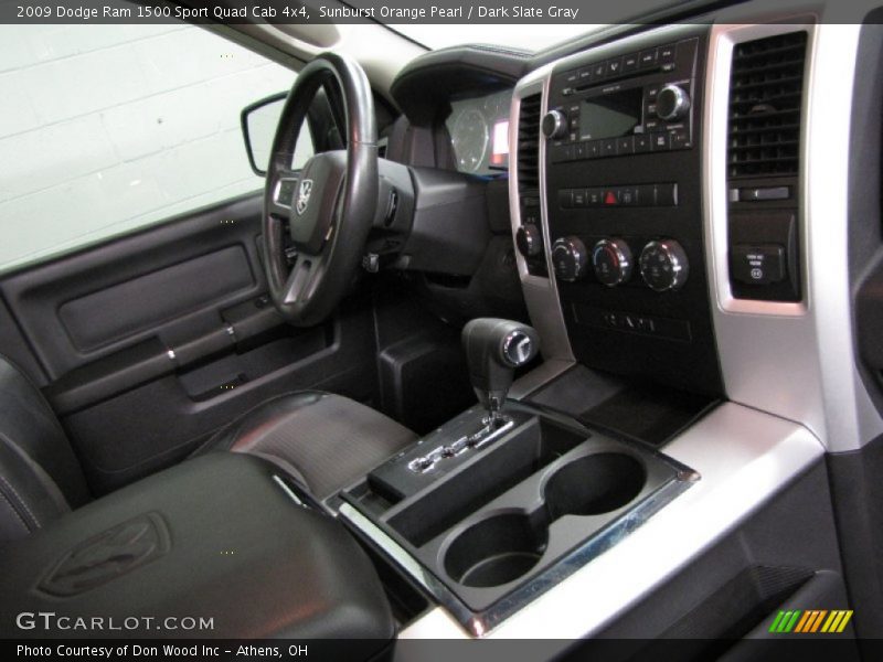 Sunburst Orange Pearl / Dark Slate Gray 2009 Dodge Ram 1500 Sport Quad Cab 4x4