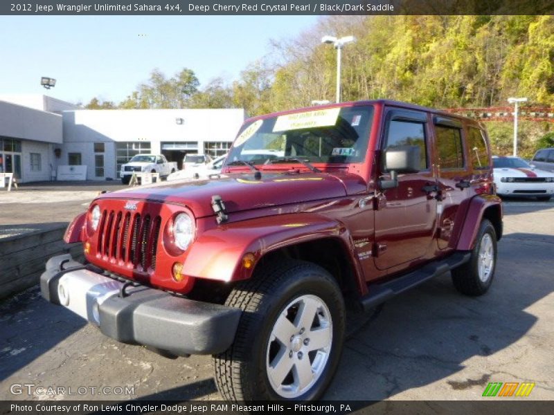 Deep Cherry Red Crystal Pearl / Black/Dark Saddle 2012 Jeep Wrangler Unlimited Sahara 4x4