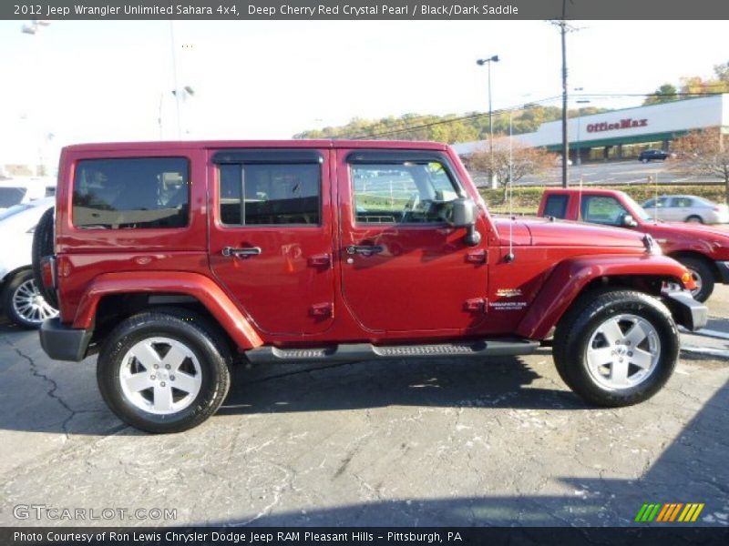 Deep Cherry Red Crystal Pearl / Black/Dark Saddle 2012 Jeep Wrangler Unlimited Sahara 4x4