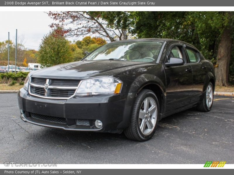Brilliant Black Crystal Pearl / Dark Slate Gray/Light Slate Gray 2008 Dodge Avenger SXT