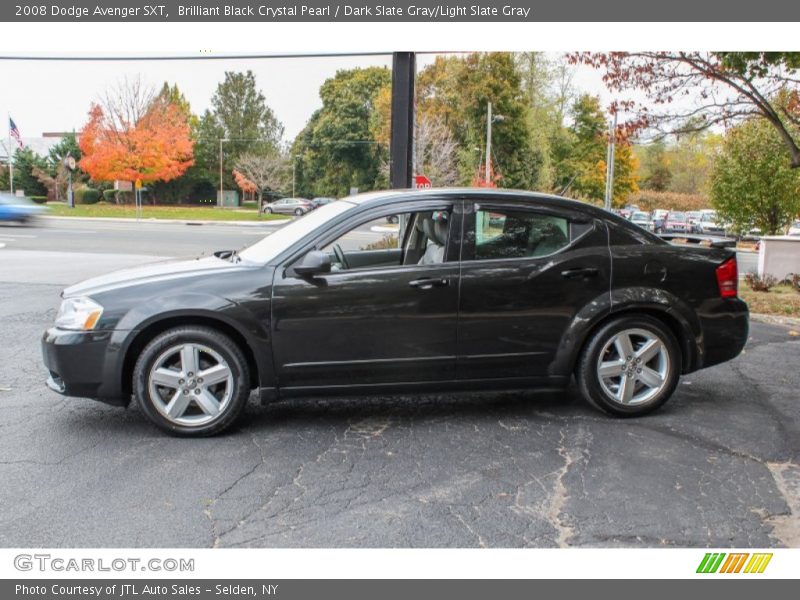 Brilliant Black Crystal Pearl / Dark Slate Gray/Light Slate Gray 2008 Dodge Avenger SXT