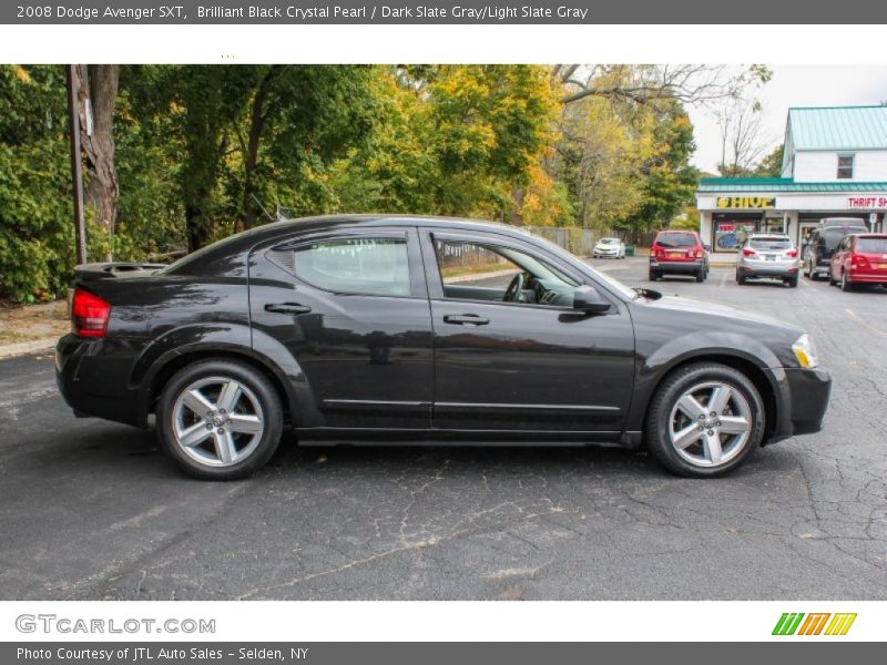 Brilliant Black Crystal Pearl / Dark Slate Gray/Light Slate Gray 2008 Dodge Avenger SXT