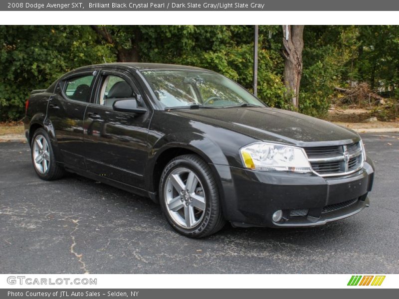 Brilliant Black Crystal Pearl / Dark Slate Gray/Light Slate Gray 2008 Dodge Avenger SXT
