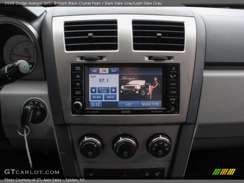 Brilliant Black Crystal Pearl / Dark Slate Gray/Light Slate Gray 2008 Dodge Avenger SXT