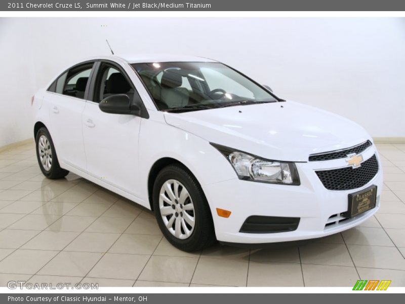 Summit White / Jet Black/Medium Titanium 2011 Chevrolet Cruze LS