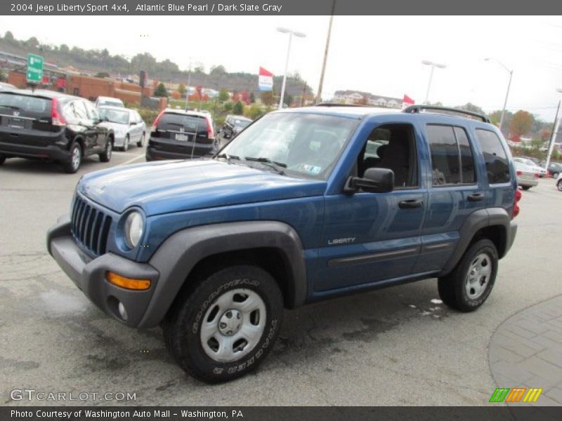 Atlantic Blue Pearl / Dark Slate Gray 2004 Jeep Liberty Sport 4x4