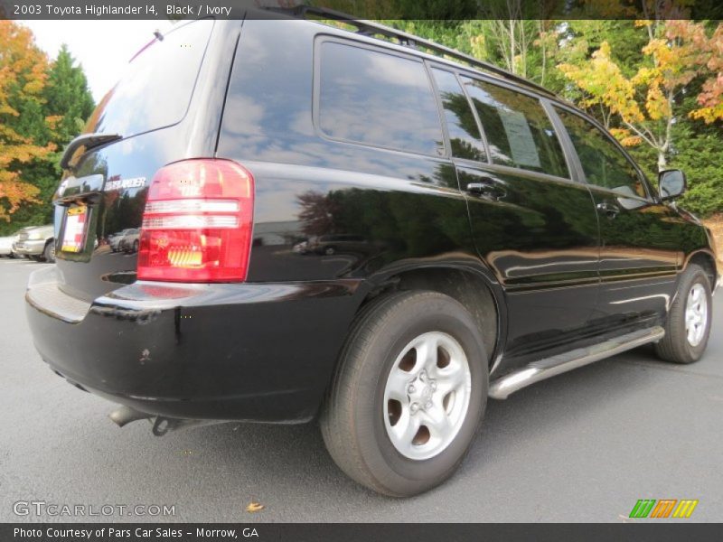 Black / Ivory 2003 Toyota Highlander I4