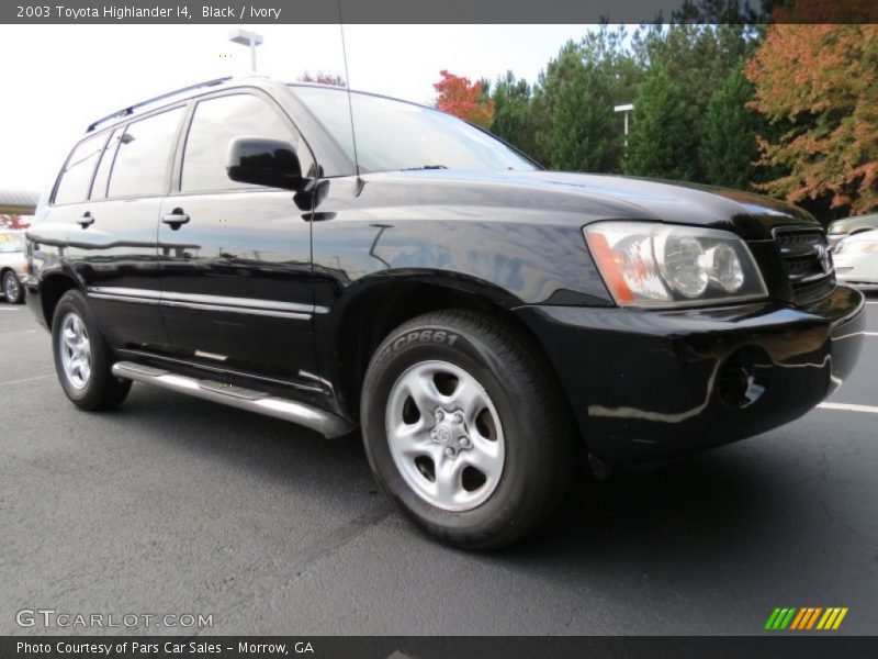 Black / Ivory 2003 Toyota Highlander I4
