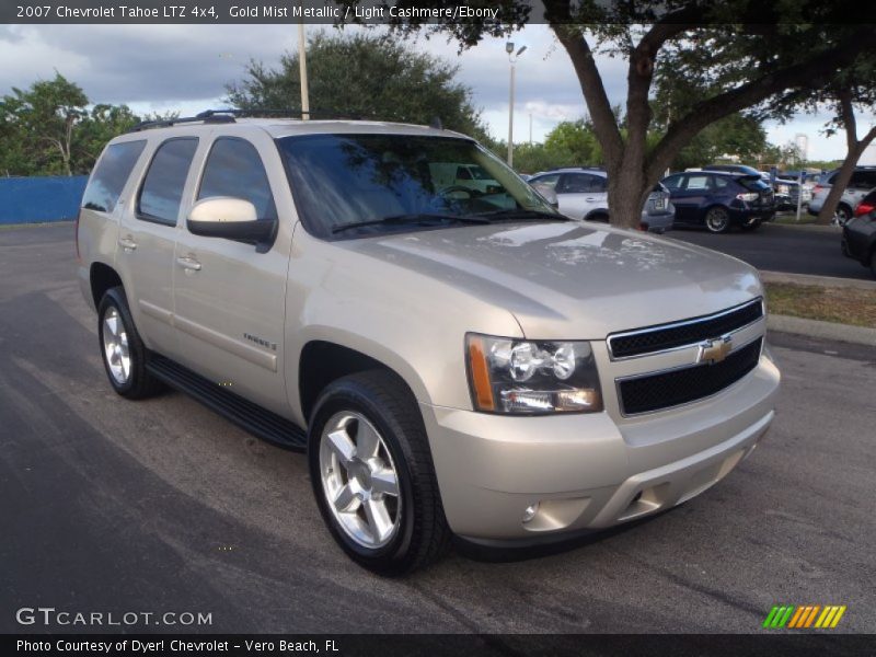 Gold Mist Metallic / Light Cashmere/Ebony 2007 Chevrolet Tahoe LTZ 4x4
